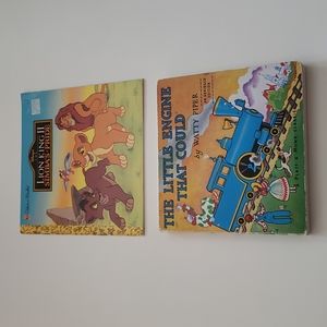 2 classic children's stories, 1 board book and 1 Golden Book